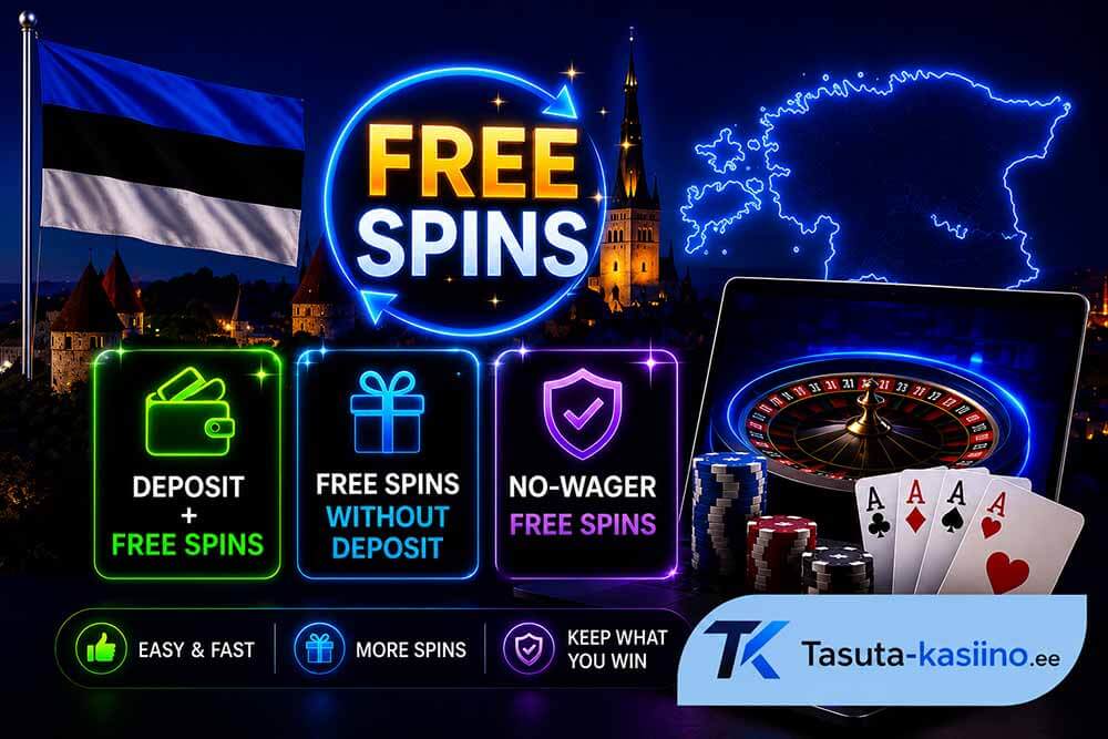 tasuta spinnide erinevad tüübid