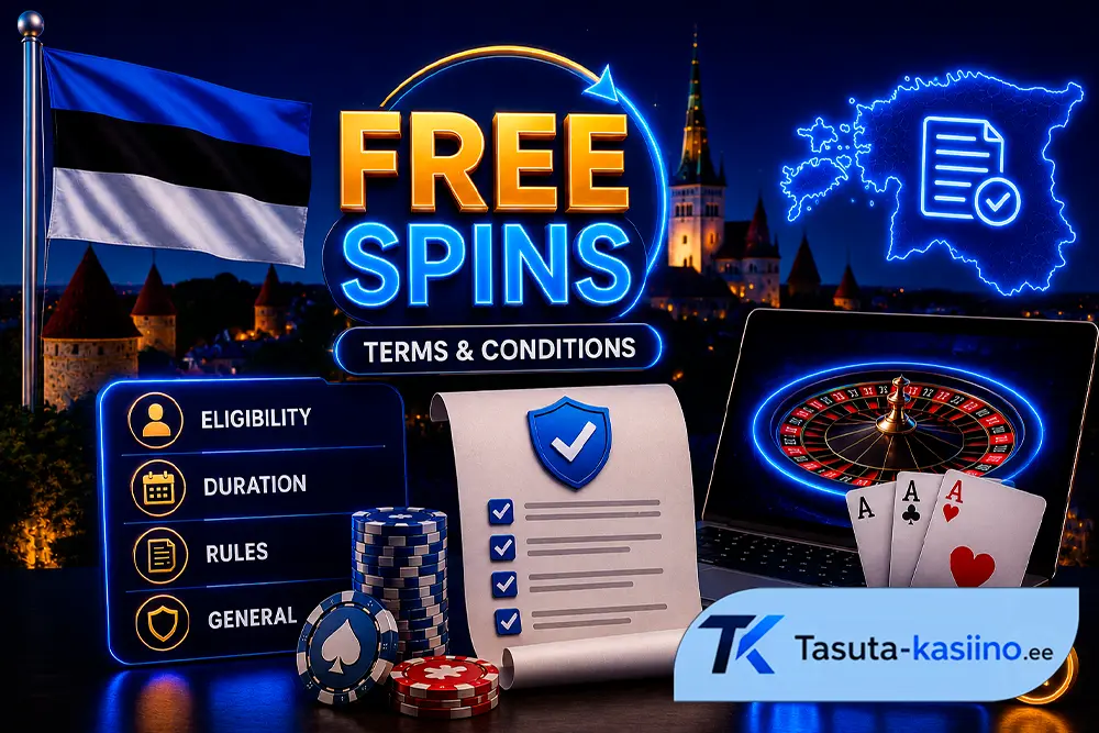 tasuta kasiino spinnide tingimused